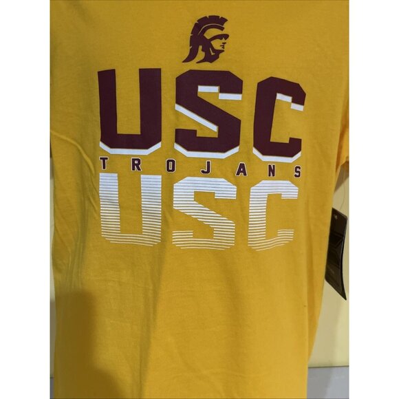 USC Trojans Colosseum Golden Yellow Crew Neck SS T-Shirt Youth Kid's M NEW - Picture 2 of 5